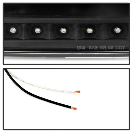 Xtune Ford F150 97-03 Crystal Headlights w/ Clear LED Corners Black HD-ON-FF15097-LED-SET-BK 5014184
