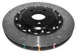 DBA 09+ Nissan GTR R-35 Front Drilled & Slotted 5000 Series 2 Piece Rotor Assembled w/ Black Hat (Av 52320BLKXS