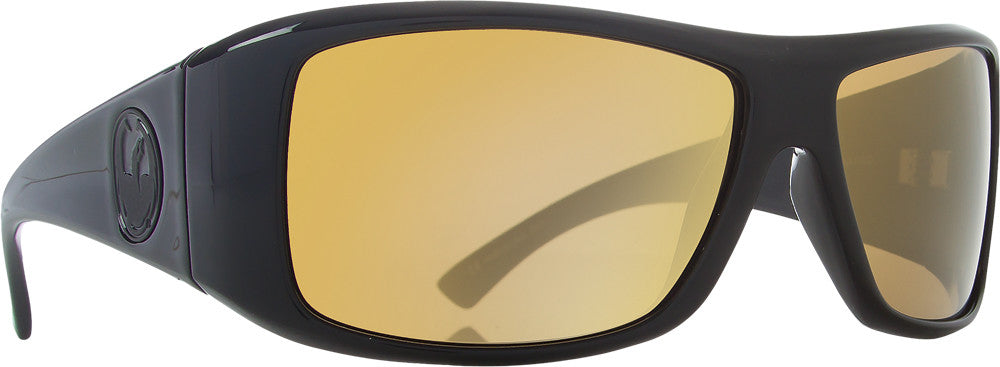 DRAGON Calaca Sunglasses Black Gold W/Gold Ion Lens 720-2064