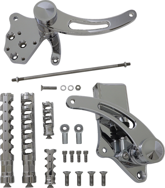 ACCUTRONIX Forward Control - Chrome - Slotted FC103-KSAKC