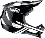 100% Trajecta Helmet - Fidlock - Black/White - Large 80003-00007