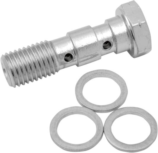 DRAG SPECIALTIES Banjo Bolt - M10 x 1.25 - Double 31170