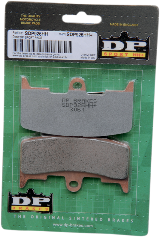 DP BRAKES Sintered Metal Brake Pads - Buell - SDP926HH SDP926HH