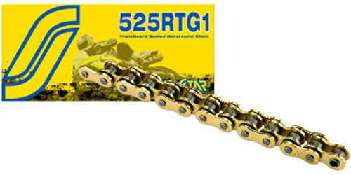 SUNSTAR Chain Rtg1 Works Sealed 525x120 Gld/Gld SS525RTG1-120