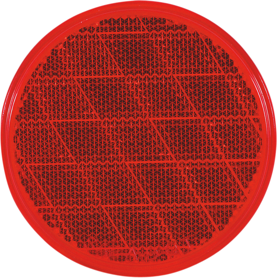 OPTRONICS INC. Replacement Round Reflector - Red RE-21RS