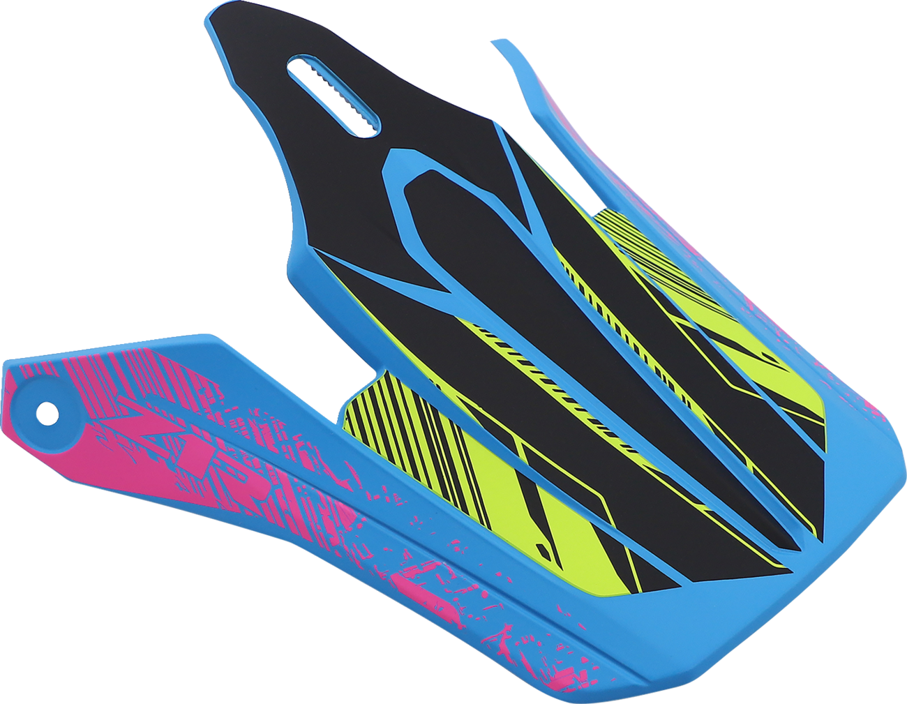 Z1R Youth F.I. Visor Kit - Fractal - Matte Blue/Hi-Viz 0132-1582