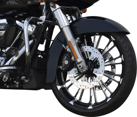 COASTAL MOTO Front Wheel - Fuel - Dual Disc/ABS - Black Cut - 21"x3.25" - FL FUL-213-BC-ABST