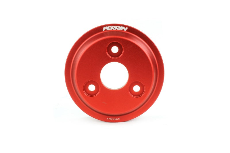 Perrin 15-22 Subaru WRX / 14-18 FXT / 18-21 Crosstrek Lightweight Water Pump Pulley - Red PSP-ENG-112RD