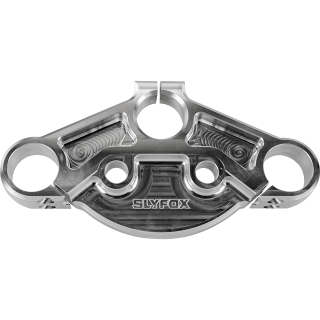 SLYFOX 49 mm Upper Triple Clamp - '14+ FLH - Raw SF1000-1