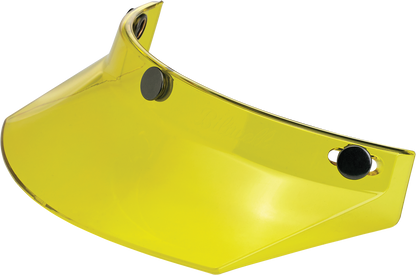 BILTWELL Moto 3-Snap Visor - Yellow 2002-103