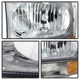 Xtune Ford F250/350/450 Superduty 99-04 Crystal Headlights w/ Bumper Lights HD-JH-FF25099-AM-C 9025419