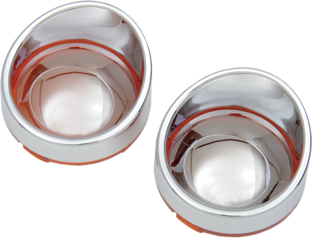 DRAG SPECIALTIES Bisel/lentes estilo visera - Ámbar/Espejo L22-6828AC