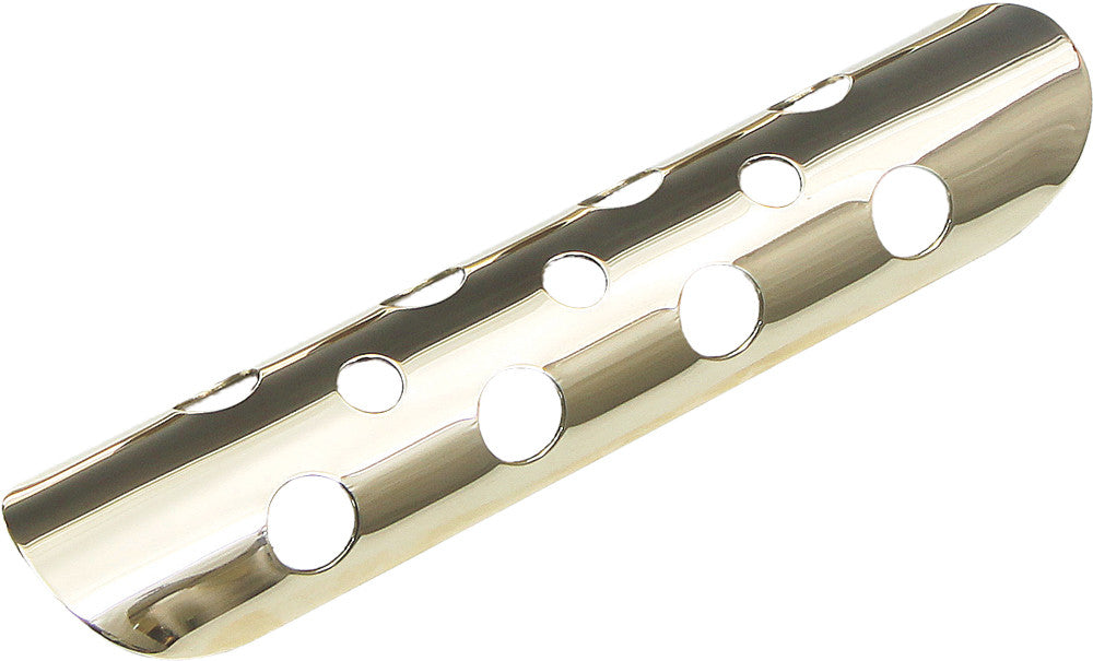 WEST-EAGLE Exhaust Heat Shield Lg Hole Brass 10" 4428-BR