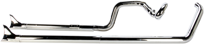 COBRA True Dual Exhaust - Fishtail Softail  2007-2011  6988