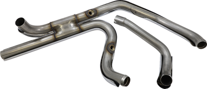 S&S CYCLE El Dorado Dual Exhaust System - Chrome - Black Tracer 550-0678B