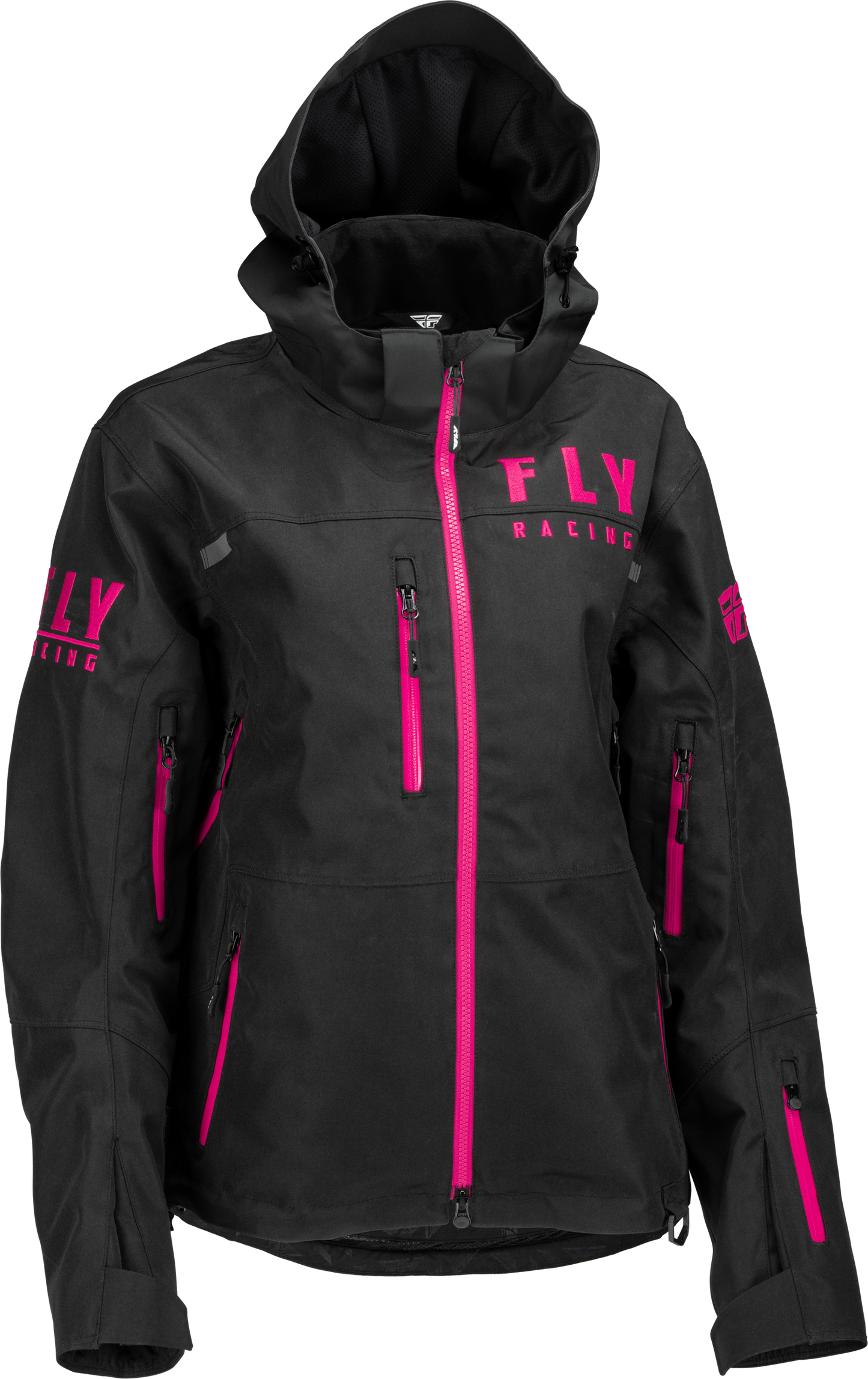 FLY RACING Women's Carbon Jacket Black/Pink Xl 470-4502X