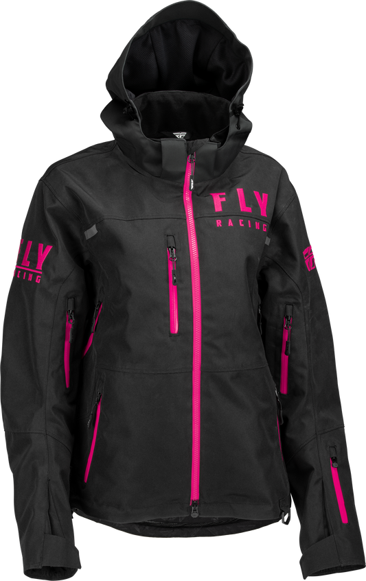 FLY RACING Women's Carbon Jacket Black/Pink 4x 470-45024X