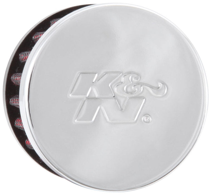 K&N Clamp On Rubber Base Crankcase Vent Filter 0.5in Flange ID 2in OD 1.5in Height 62-1330