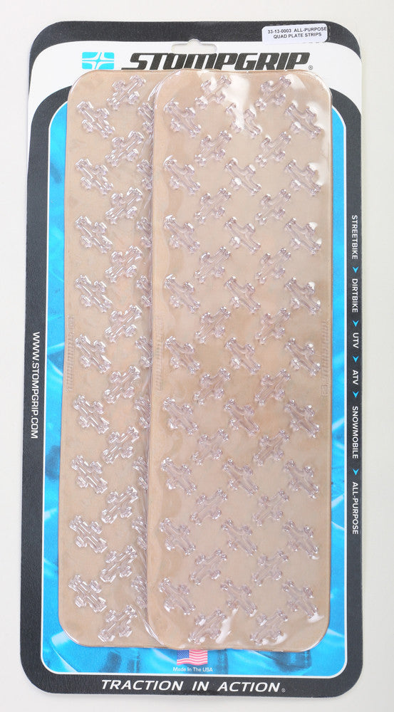 STOMPGRIP 2/Pk Stompgrip Strips Clear Quadplate 33-13-0003