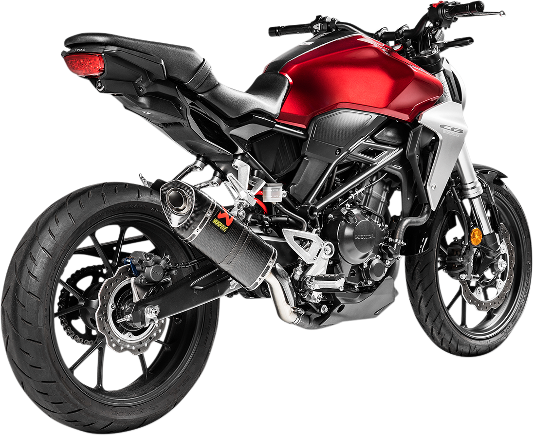 Silenciador de línea deslizante AKRAPOVIC - Fibra de carbono CB300R 2018-2020 S-H3SO7-APC 1811-3709 