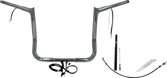 FAT BAGGERS INC. Handlebar Kit - Pointed Top - 14" - Chrome 912014