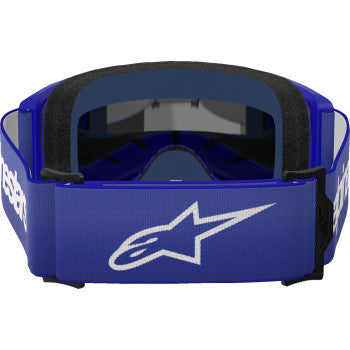 ALPINESTARS GOGGLES Vision 3 Goggle - Wordmark - Blue - Silver Mirror 5103225-7266