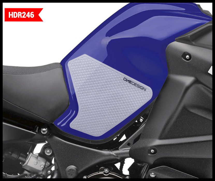 ONE EMBLEMSHdr Tank Side Pad Clear YamHDR246