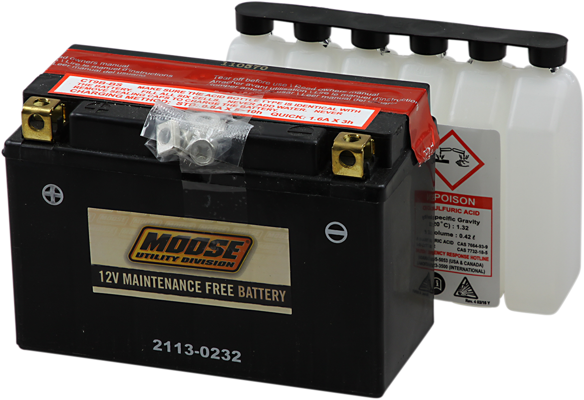 MOOSE UTILITY AGM Battery - YT9B-BS 2113-0232