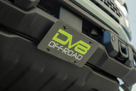 DV8 Offroad 2021 Ford Bronco Capable Bumper Slanted Front License Plate Mount LPBR-05