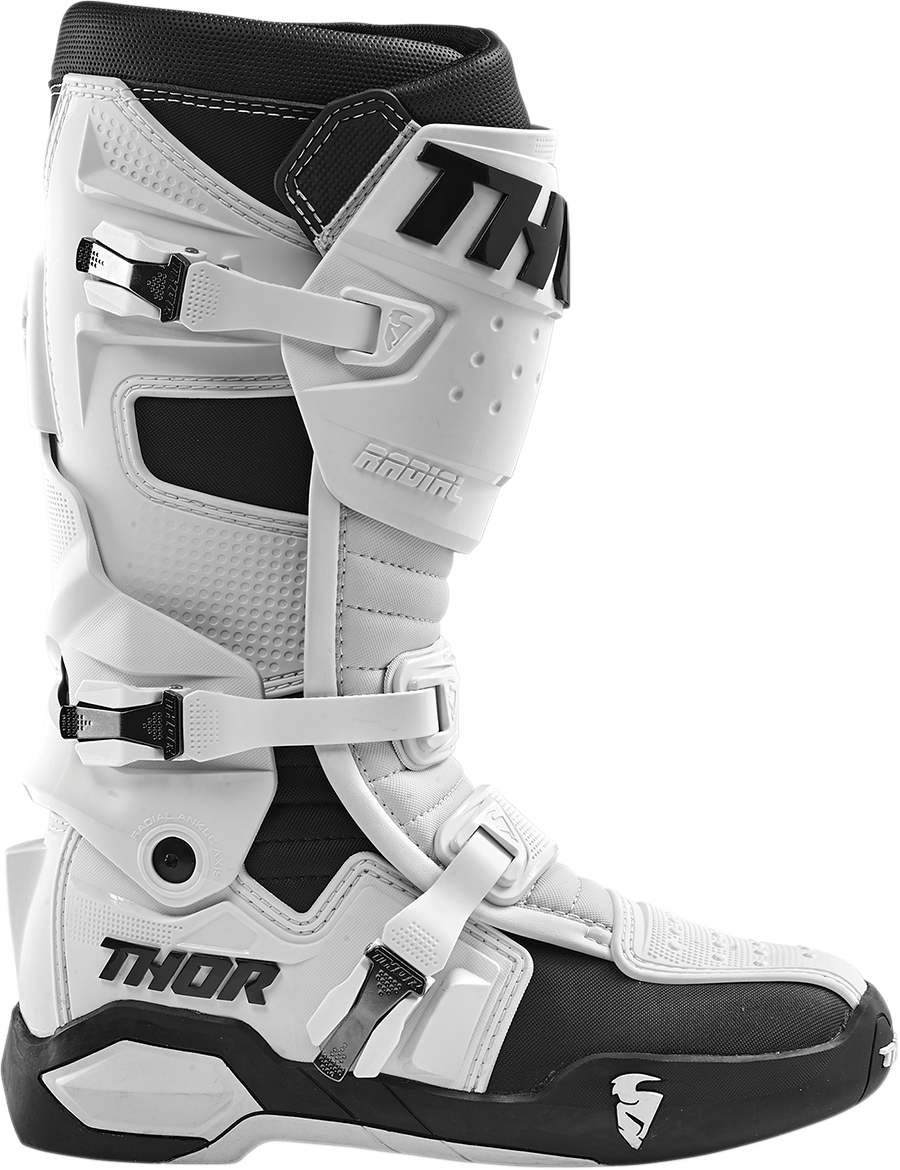 THOR Radial Boots - White - Size 10 3410-2274