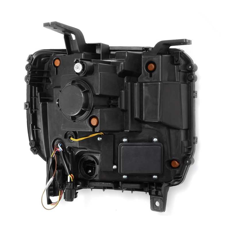 AlphaRex 14-18 GMC Sierra NOVA LED Proj Headlights Plank Style Black w/Activ Light/Seq Signal/DRL 880617