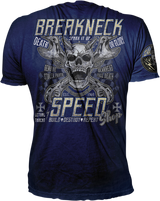 LETHAL THREAT Break Neck Speed T-Shirt - Blue - 2XL VV40162XXL