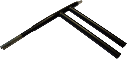 DRAG SPECIALTIES Handlebar - T-Bar - Buffalo - 14" - Flat Black HAS TBW NOTCH 0601-3510