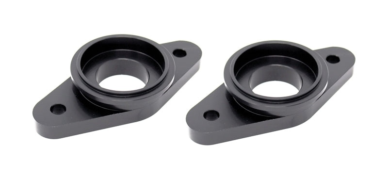 Torque Solution Billet Stock to Tial Blowoff Valve Adapter (Black): Nissan GTR R35 ALL TS-GTR-TIAL-BK