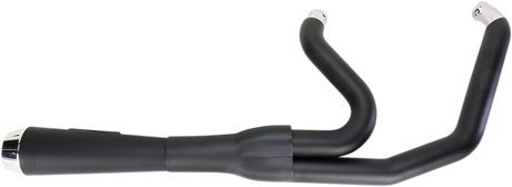 BASSANI XHAUST Road Rage Exhaust - Black - Short - '06-'17 Dyna FXD 13122J
