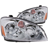 ANZO 2005-2006 Nissan Altima Crystal Headlights Chrome 121294