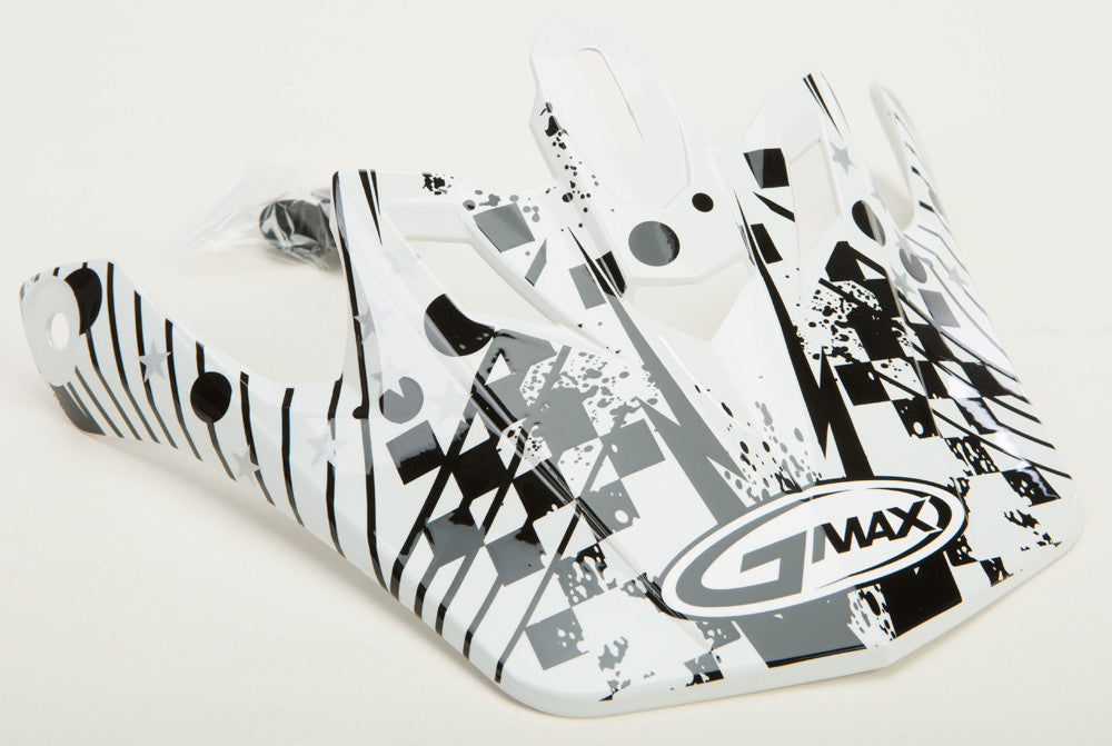 GMAX Gm-46y-1 Revurb Helmet Visor White/Black Xs-Sm G046036