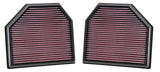 K&N Replacement Air Filter for 11-14 BMW M5/M6 4.4L V8 / 2015 M4/M3 3.0L I6  (2 per box) 33-2488
