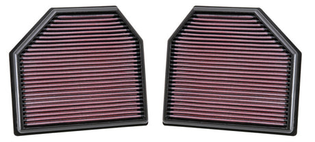 K&N Replacement Air Filter for 11-14 BMW M5/M6 4.4L V8 / 2015 M4/M3 3.0L I6  (2 per box) 33-2488