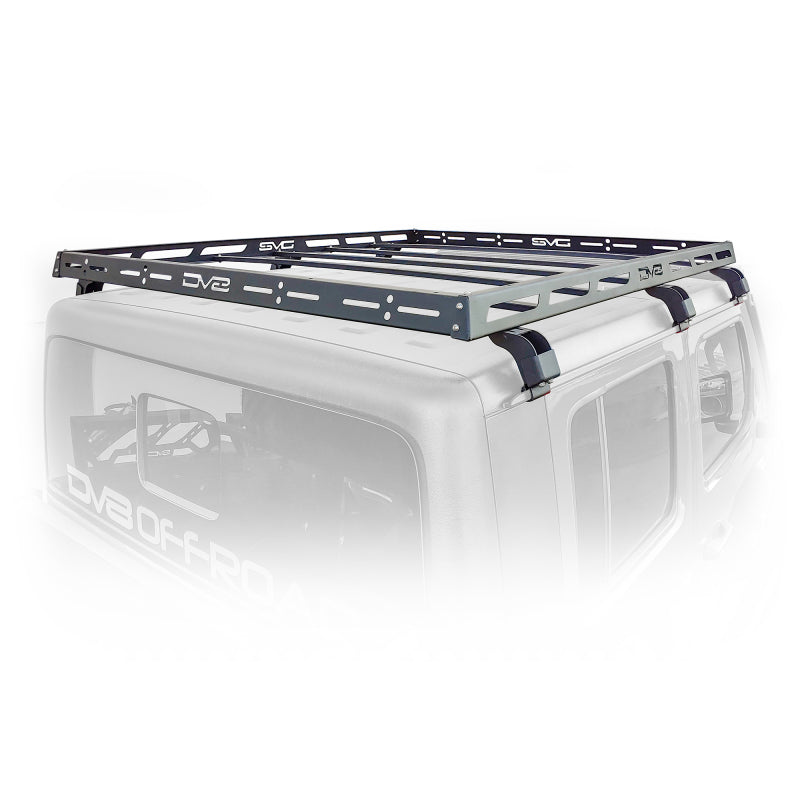 DV8 Offroad 07-18 Jeep Wrangler JK 4 DR / JL 2 DR & JT / 18+ Gladiator Roof Rack RRJL-02