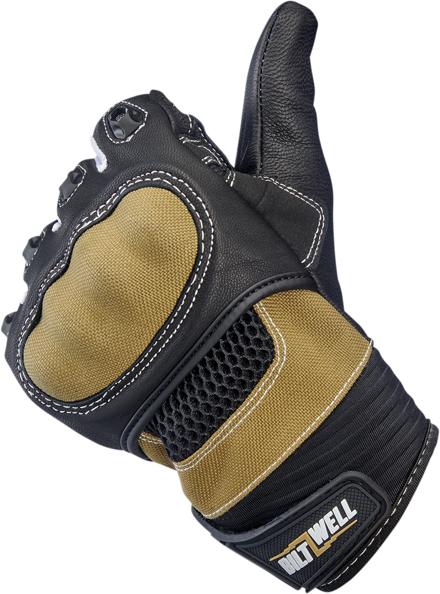 BILTWELL Bridgeport Gloves - Tan - Small 1509-0901-302