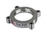 aFe 11-14 Ford Mustang/ 11-14 Ford F-150 V6 3.7L Silver Bullet Throttle Body Spacer - Silver 46-33016