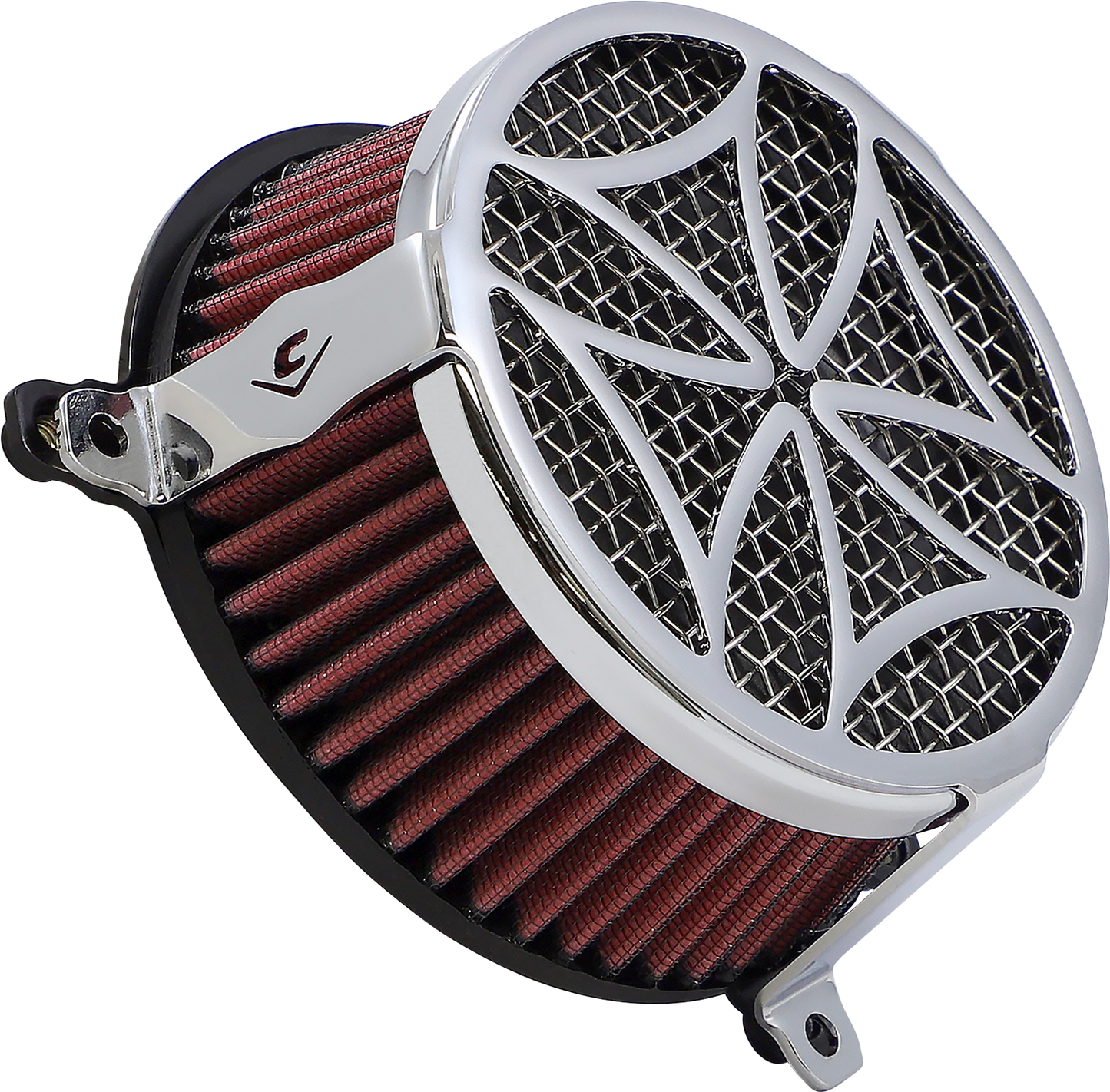 COBRA Air Filter - Cross - Chrome 606-0101-02-SB