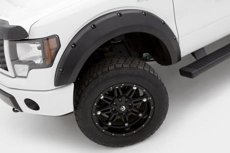 Lund 09-14 Ford F-150 (Excl Raptor) RX-Rivet Style Smooth Elite Series Fender Flares - Black (4 Pc.) RX312S