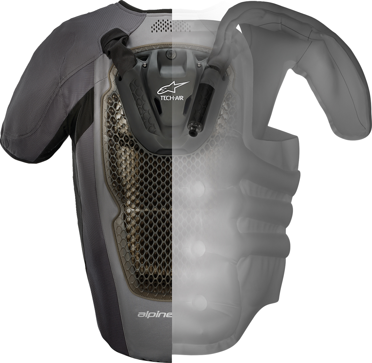 ALPINESTARS TECH-AIR Tech-Air® 5 System - Gray/Black - XS 6508120-9310-XS