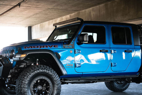 DV8 Offroad 20-22 Jeep JL 392 & JT Mojave A-Pillar Light Bar Mount LBJL-07