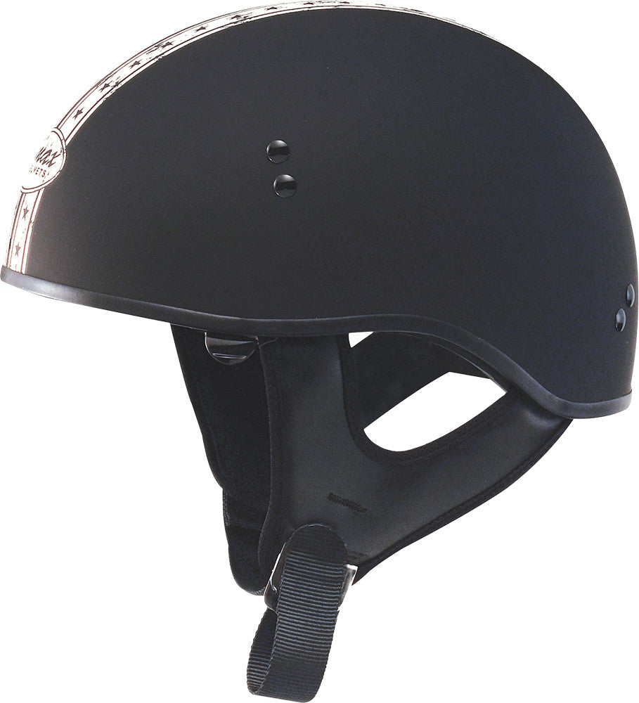 GMAX Gm-65 Half Helmet Dual Naked Matte Black/Antique White Xs G1652073