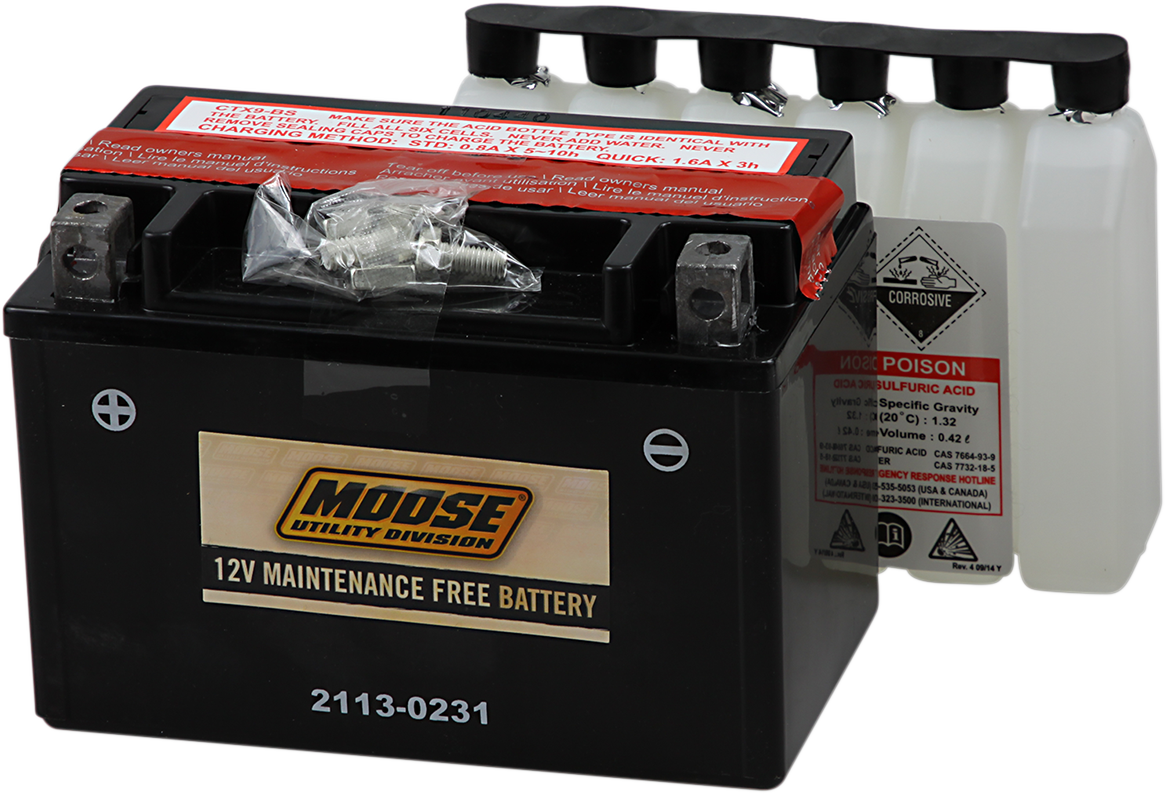 MOOSE UTILITY AGM Battery - YTX9-BS 2113-0231