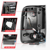 ANZO 2004-2006 Ford F-150 LED Tail Lights w/ Light Bar Black Housing Smoke Lens 311343