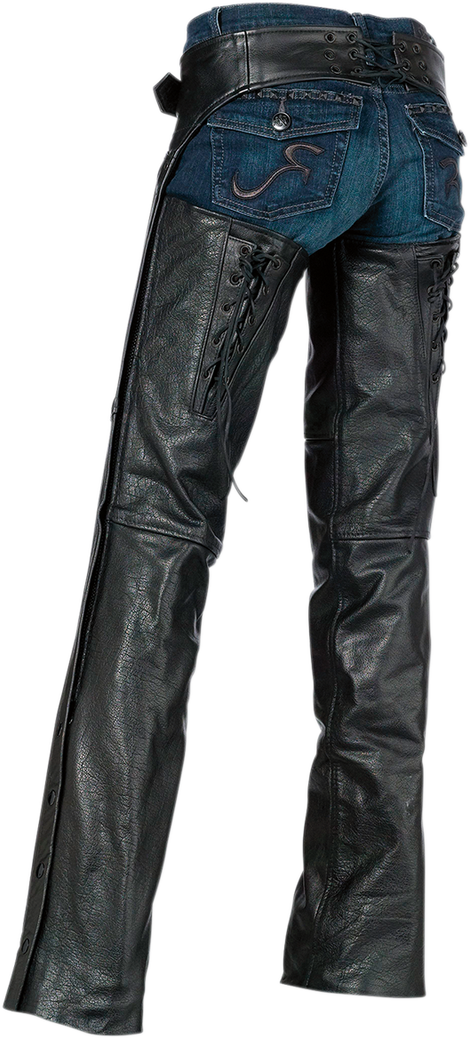 Z1R Women's Sabot Chaps - Black - Small 2815-0096